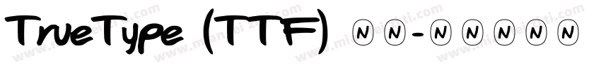 TrueType (TTF) 字体字体转换